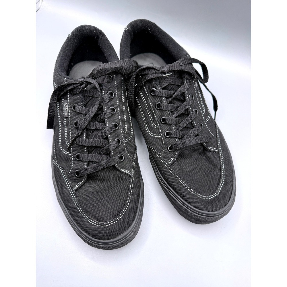 Vans Mens Low Top Canvas Bearcat Skate Shoes All Black Sneakers Mens Size 11 - Picture 2 of 16